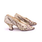 Victorian Metallic Floral Brocade Pumps UK 4.5