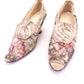 Victorian Metallic Floral Brocade Pumps UK 4.5