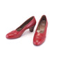 1950s Tomato Red Brogued Pumps by Waukeezi UK 6.5
