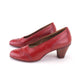 1950s Tomato Red Brogued Pumps by Waukeezi UK 6.5