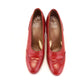 1950s Tomato Red Brogued Pumps by Waukeezi UK 6.5