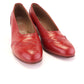 1950s Tomato Red Brogued Pumps by Waukeezi UK 6.5