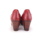1950s Tomato Red Brogued Pumps by Waukeezi UK 6.5