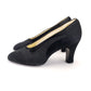 1930s Black on Black Evening Pumps by Weintrop UK 2