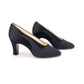 1930s Black on Black Evening Pumps by Weintrop UK 2