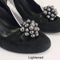 Bally Black Suede 50s Style Pumps w Cherries UK 4