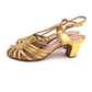 1940s Gold Evening Sandals by Benefit UK 3.5