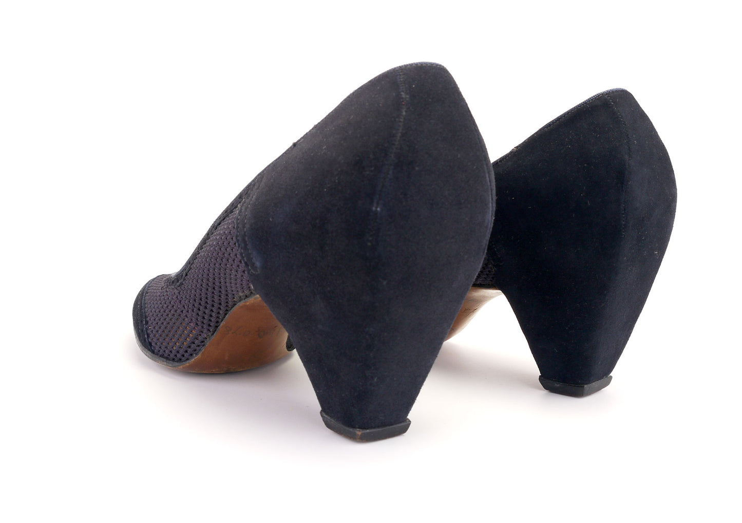 Quirky 1950s Square Heeled Pumps by Brevitt UK 3.5