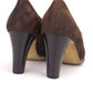 Fab 70s Crepe Soled  Heels in Brown Suede by Caimar UK 7.5