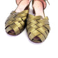 1940s CC41 Olive Green Dancing Sandals Wartime