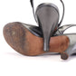 Delman Pewter Metallic 1950s Slingback Sandals UK 5.5