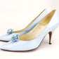 Pearly Powder Blue Stilettos by Dolcis c1959 UK 5