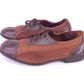 1930s - 1940s Mens Leather & Canvas Sports Cycling Shoes UK 6