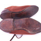 1930s - 1940s Mens Leather & Canvas Sports Cycling Shoes UK 6