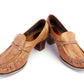 1970s Natural Tan Moccasins by Clarks UK 5