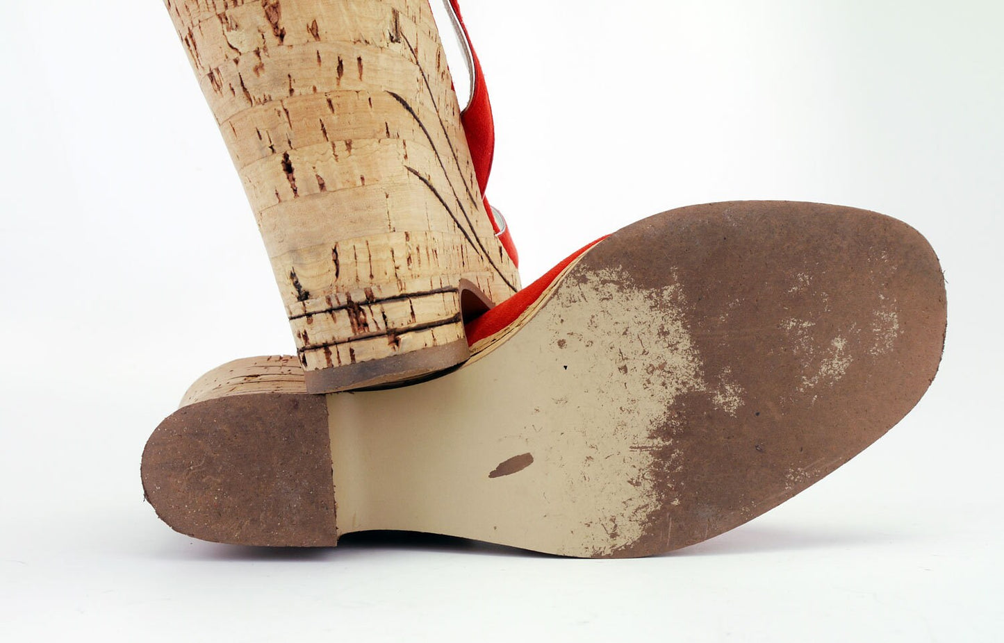 90s Does 70s Cork Platform Sandals by Elegance UK 7