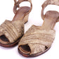 1940s CC41 Brocade Wedge Sandals by Joyce UK 3