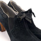 1930s Black Suede Perforated Pumps by Naturaliser UK 5.5