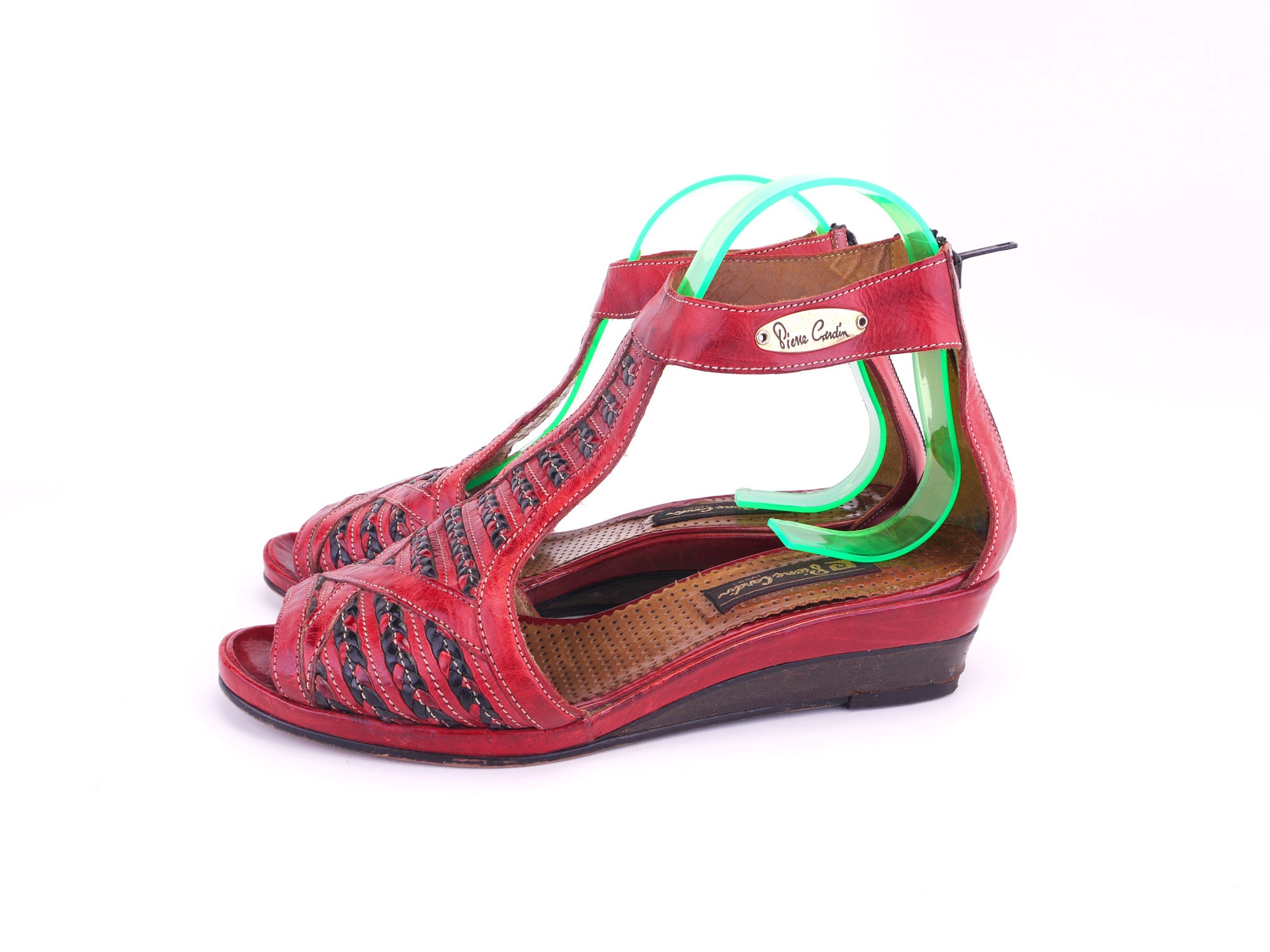 Red wedge sandals on sale uk