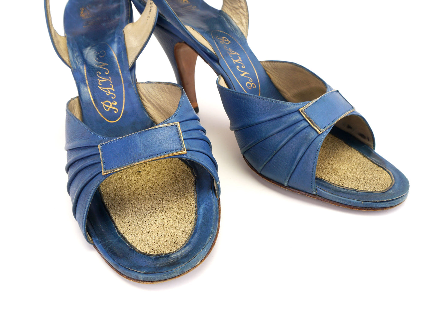 1950s Cornflower Blue Sandals by Rayne UK 4.5
