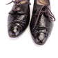 1950s Russell & Bromley Brown Croc Casual Lace Ups UK 4