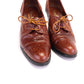 1970s High Conker Brown Brogued Derbies by Russell & Bromley UK 3.5