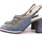 Gorgeous 1970s Grey Suede Slingbacks by Renata UK 3.5