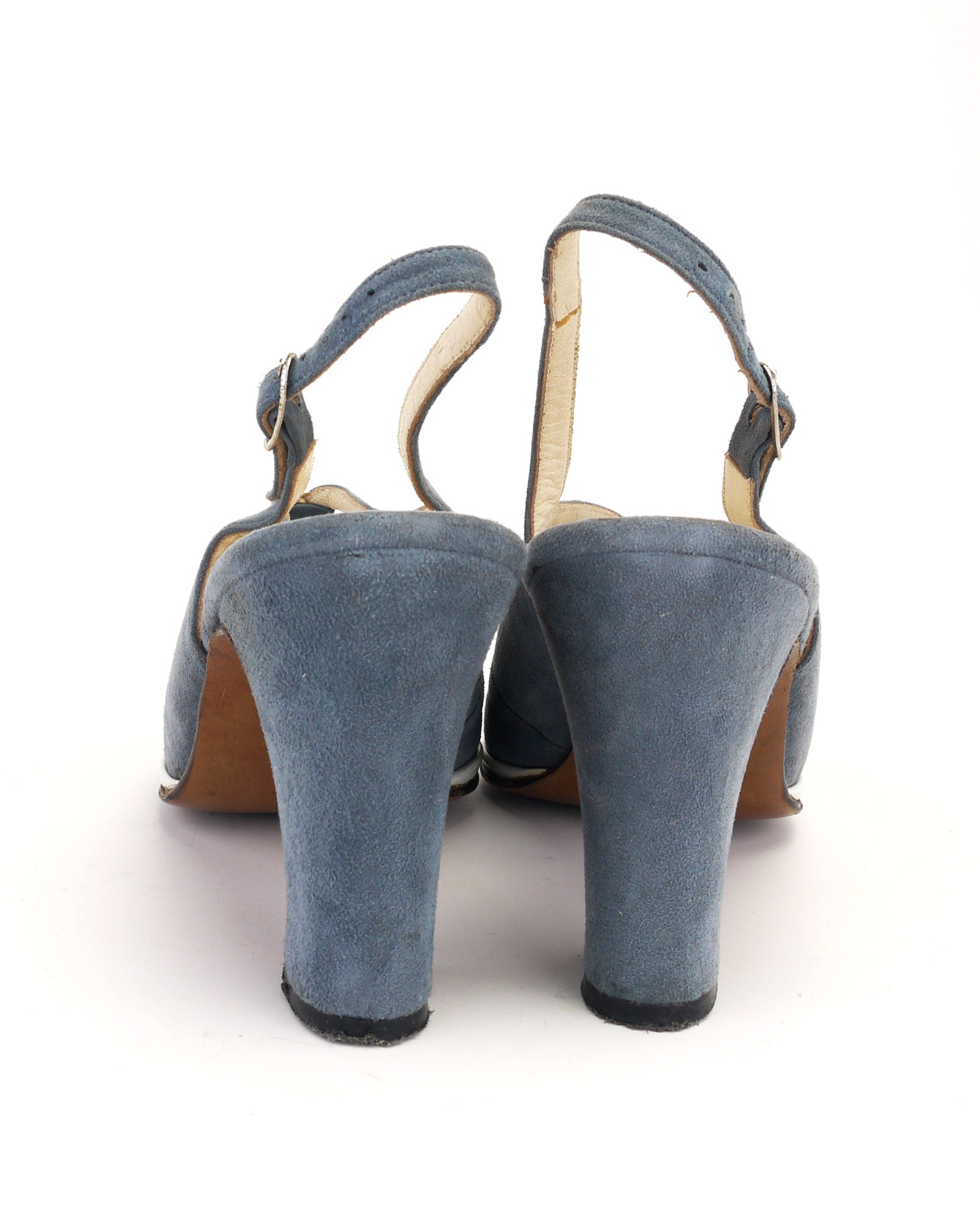 Grey deals suede slingbacks